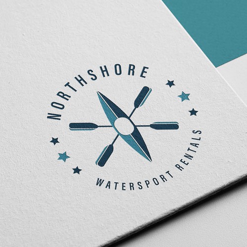 Watersports logo with the title 'Northshore Watersport Rentals'
