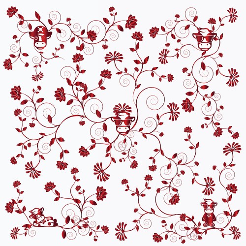 Illustrative artwork with the title 'Floral Pattern'