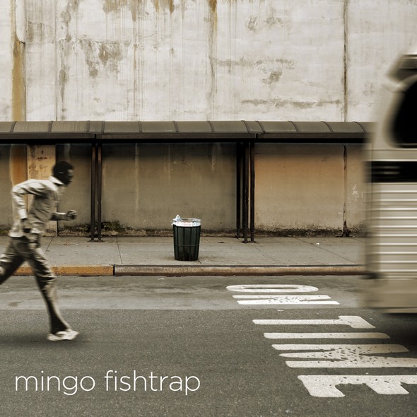 Band artwork with the title 'Create album art for Mingo Fishtrap's new release.'