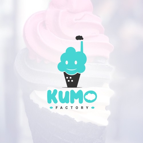 Cone design with the title '"CLOUD" Logo! for Soft serve & boba shop'