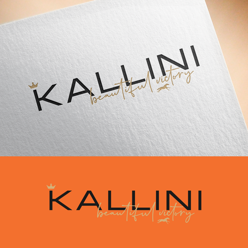 Equestrian design with the title 'Winning Logo for Kallini'