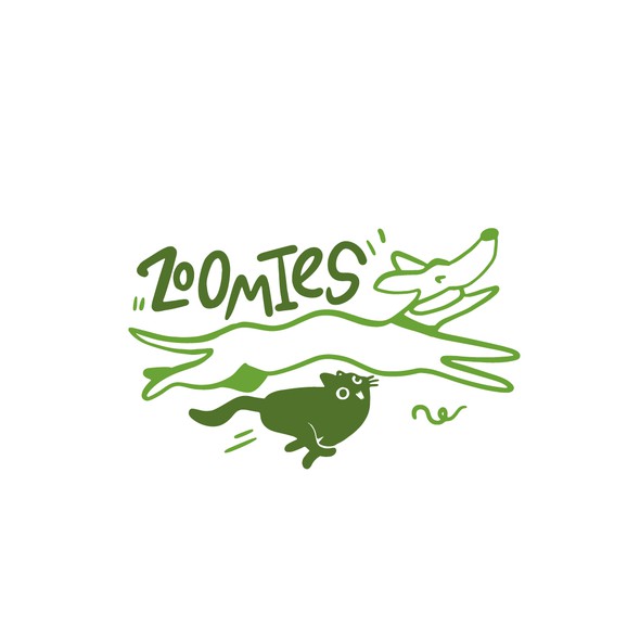 Supermarket logo with the title 'Zoomies'