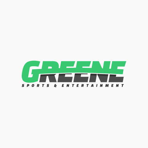 Green and black design with the title 'GREENE Sports and Entertainment'