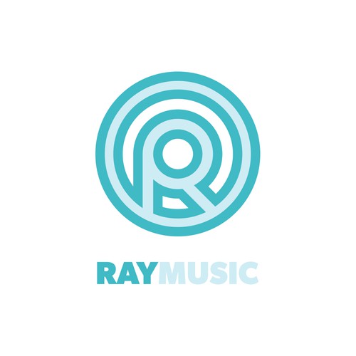 Tiffany blue logo with the title 'Logo Concept for Ray Record'