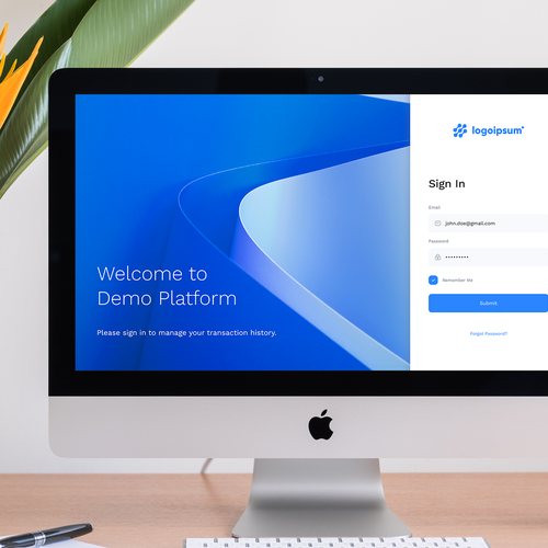 Dashboard design with the title 'Redesign of a dashboard application'