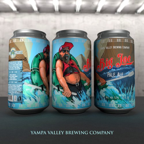 Craft beer label with the title 'Beer label design and Illustration'