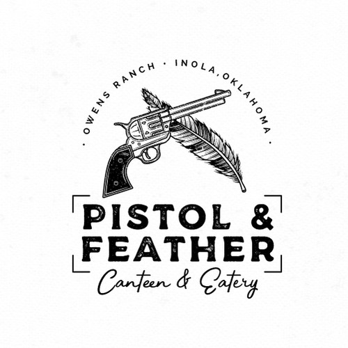 Black and white brand with the title 'Vintage Logo for Restaurant and Bar.'