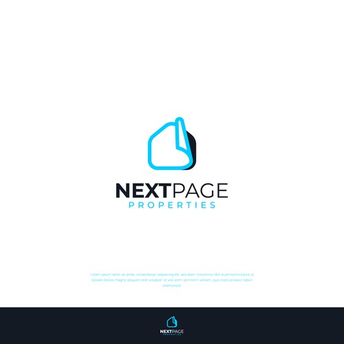 Page design with the title 'Next Page Properties'