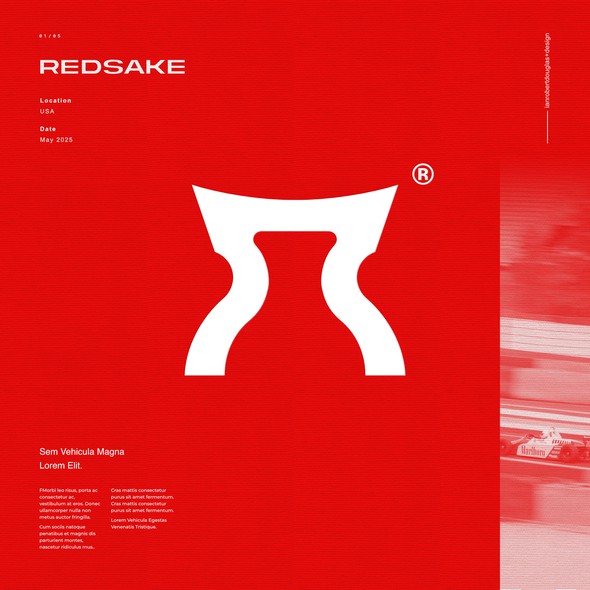 Gucci logo with the title 'Global mark for Redsake'