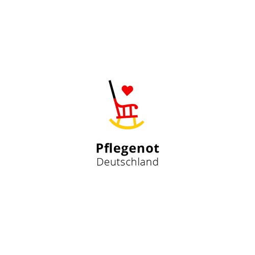 German logo with the title 'Logo Concept | Pflegenot Deutschland'