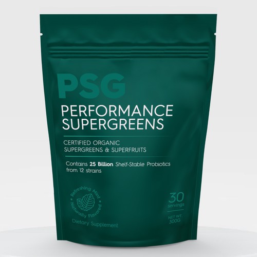 Supplement packaging with the title 'PSG Supplement'