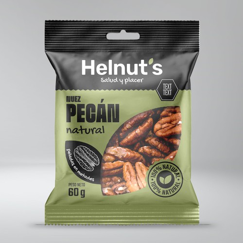 Nut packaging with the title 'Packaging for nuts'