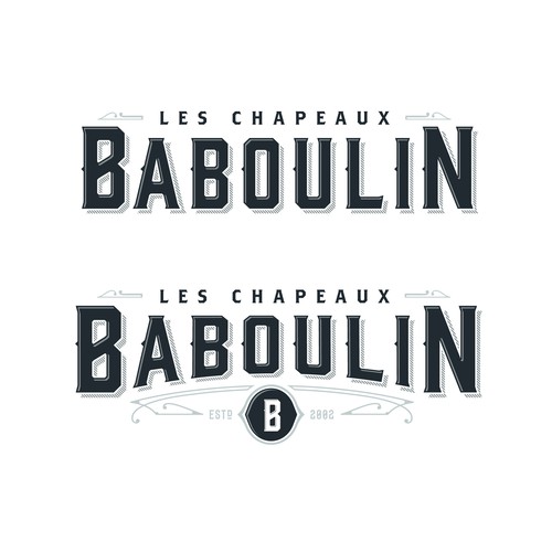Hat logo with the title 'Les Chapeaux Baboulin - Quality Handmade Hats'