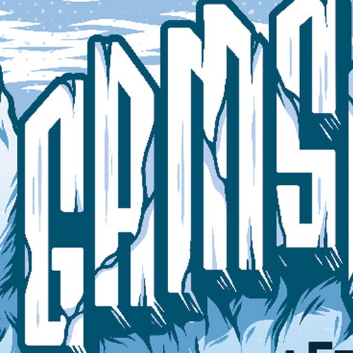 Label artwork with the title 'GAMSBART'