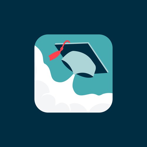 App logo with the title 'Rise The Education App Logo Design'