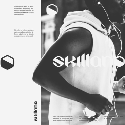 Athletic logo with the title 'Wordmark for Skillano'