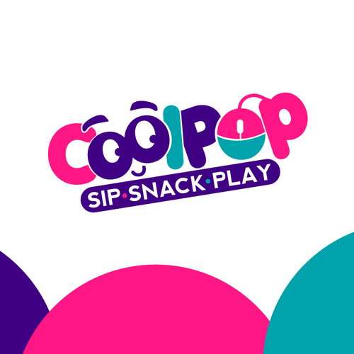 Logo with the title 'Logo Design for "CoolPop" – Asian Pop, Boba Tea & Arcade Shop'