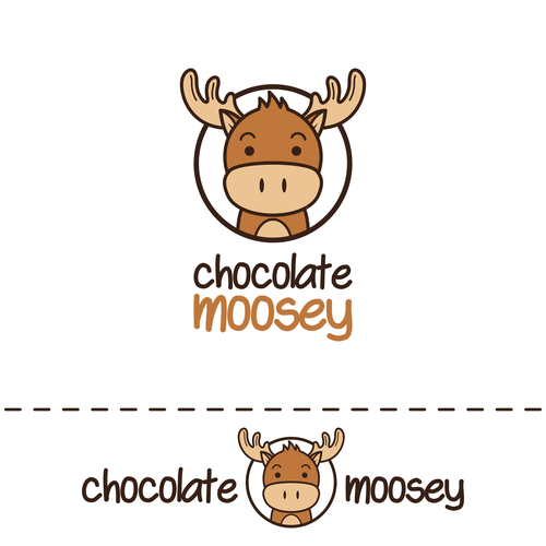Chocolate logo with the title 'chocolate moosey logo'