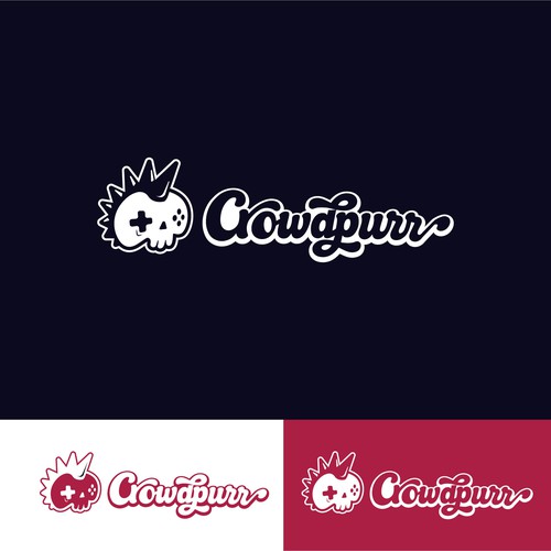 Gamer design with the title 'Crown Skull Gamer'