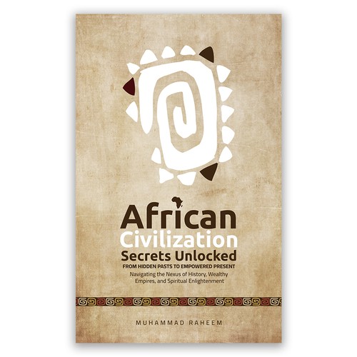 Ancient book cover with the title 'Book Cover'