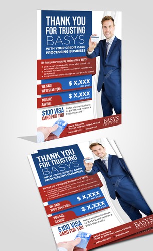 Credit card design with the title 'credit card processing'