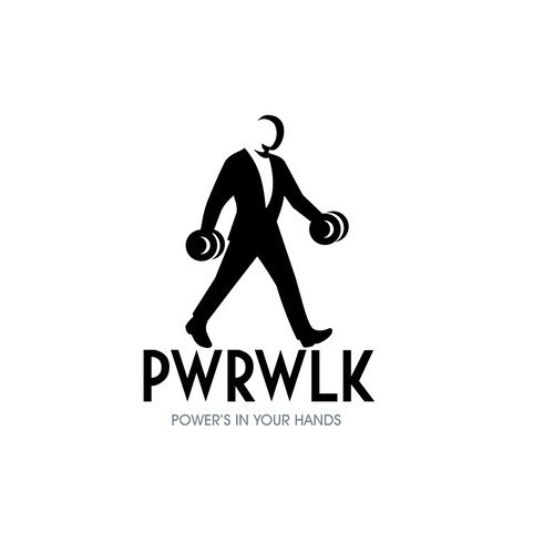 Workout logo with the title 'PowerWalk'