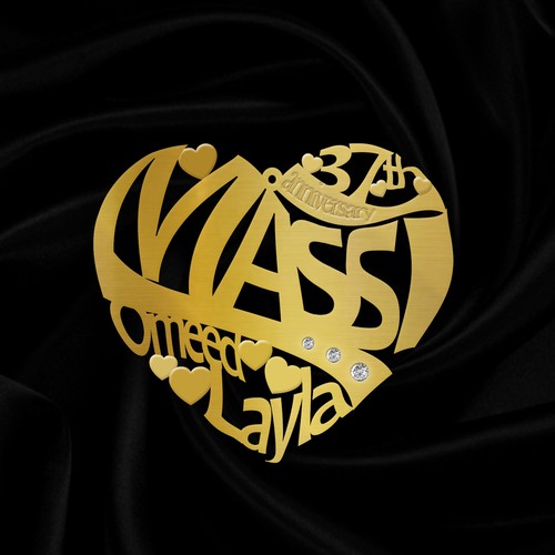 Necklace design with the title 'Anniversary necklace design'