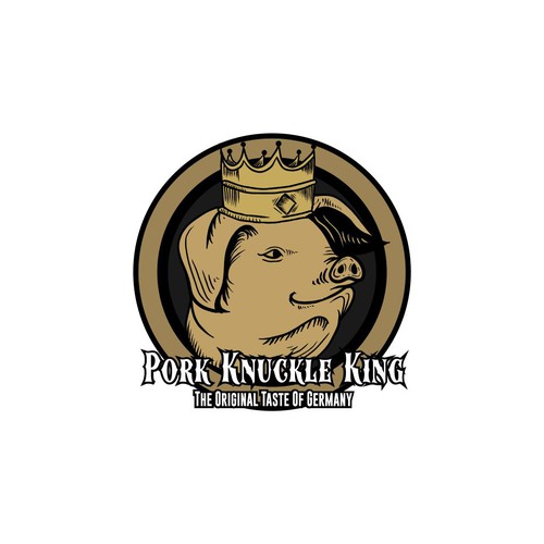 Pork logo with the title 'Pork Knuckle King'