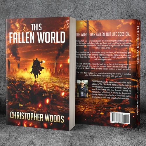 Digital art book cover with the title 'This Fallen World'