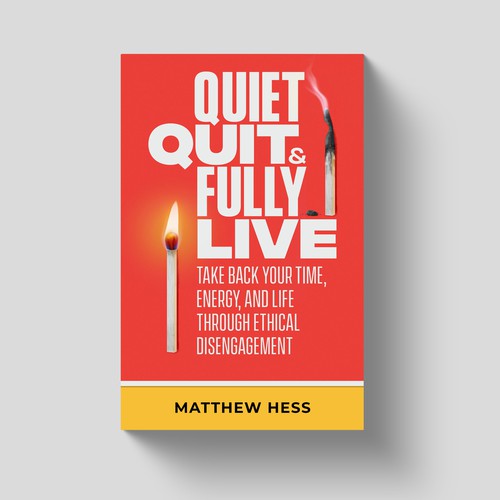 Hand-drawn book cover with the title 'Quite Quit Book cover'