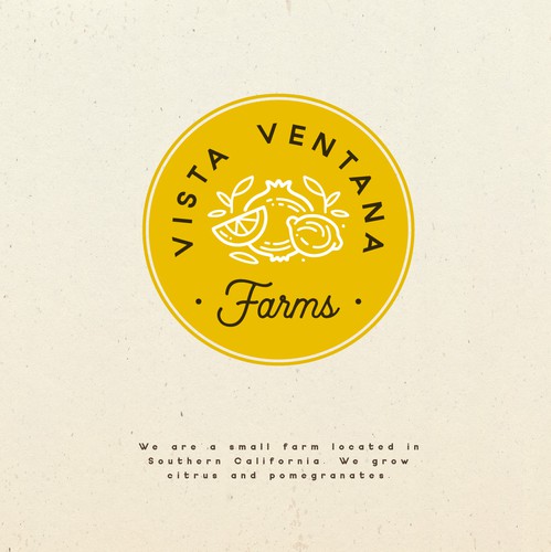 Citrus logo with the title 'Citrus and pomegranates farm'