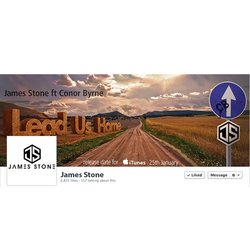 DJ design with the title 'Electronic Single Song Release FB Cover Art'