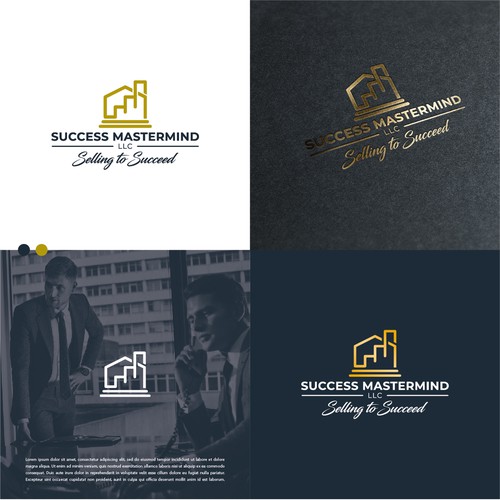 Success logo with the title 'Logo to communicate money to be made in sales success'