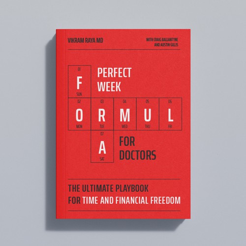 Red book cover with the title 'Cover Playbook for Time and Financial Freedom'