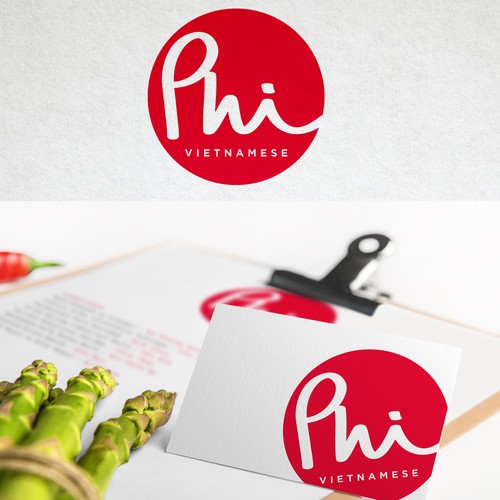 Greek food logo with the title 'Logo Design  for Modern Vietnamese Restaurant'