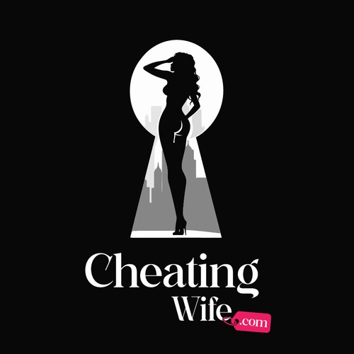 Keyhole logo with the title 'Cheating Wife Logo'