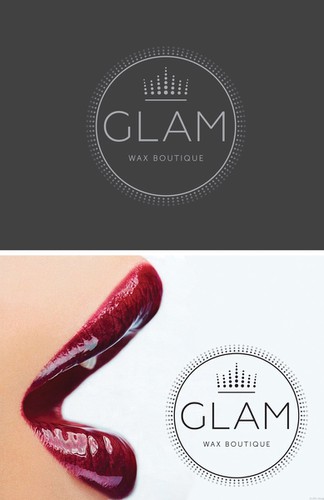 Monochromatic logo with the title 'Luxury logo design for wax boutique'