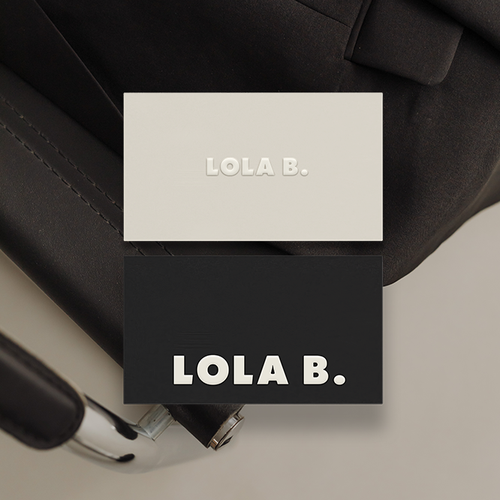 Retail brand with the title 'Logo design and branding for quality apparel shop Lola B.'