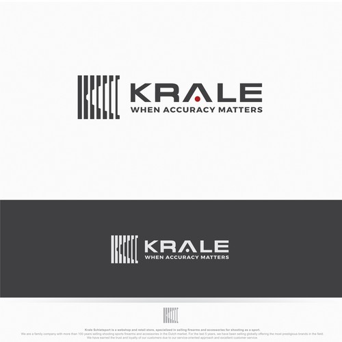 Shooting logo with the title 'New Modern logo for Krale (Shooting sport, Hunting & Outdoor, Airsoft)'