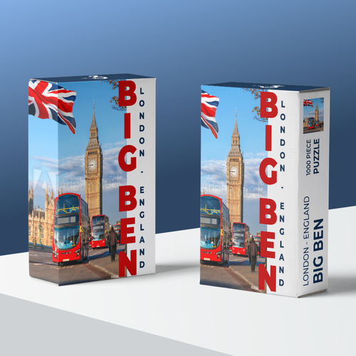 Unique packaging with the title 'Unique Puzzle Packaging design'