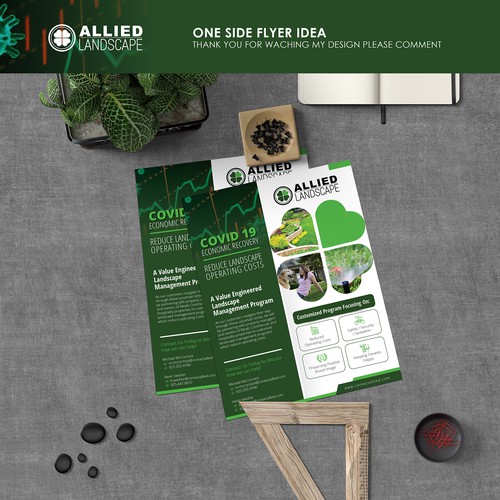 Landscape design with the title 'Allied Landscape'