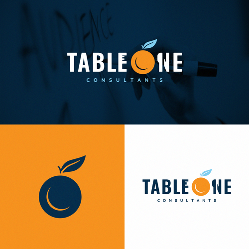 Plate design with the title 'Logo design proposal for Table One'