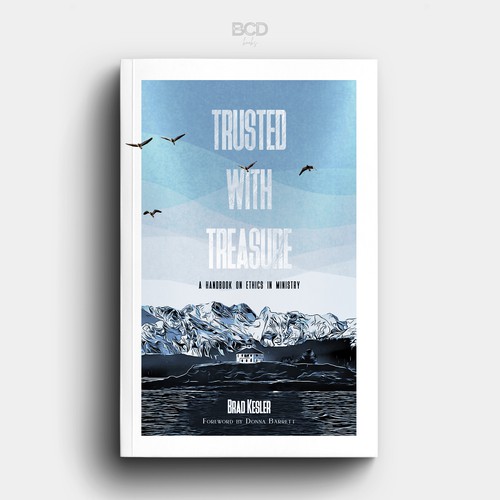 Aesthetic book cover with the title 'Trusted Whit Treasure'