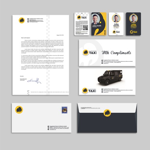 Taxi logo with the title 'Taxi'