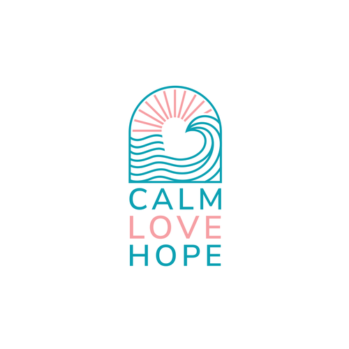 Sun logo with the title 'Calm Love Hope Logo'