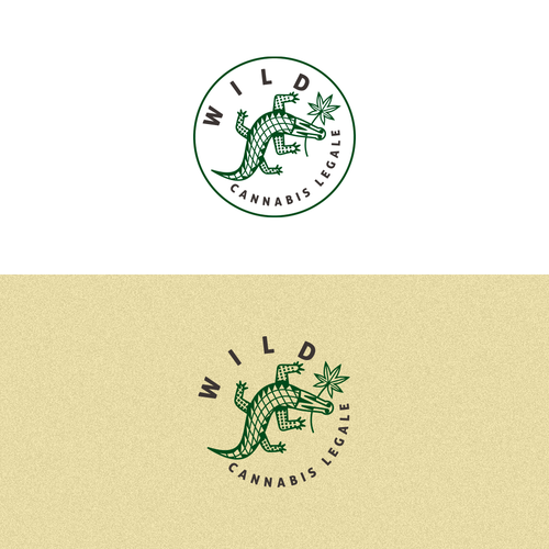 Crocodile design with the title 'WILD_logo'