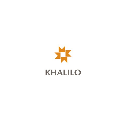 K brand with the title 'Concept for Khalilo, an IT/blockchain consulting startup'