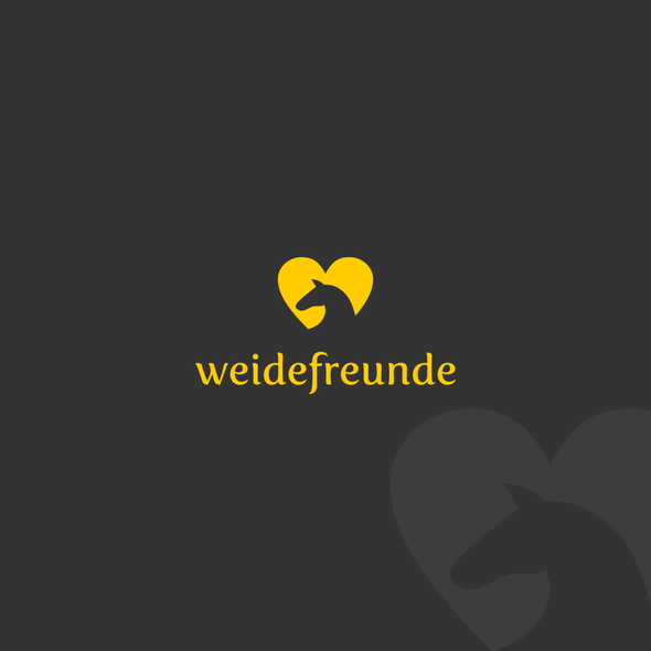 Animal shelter logo with the title 'Lovely logo for horse tent company: Weidefreunde'