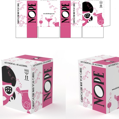 Girly packaging with the title 'Shipping box '