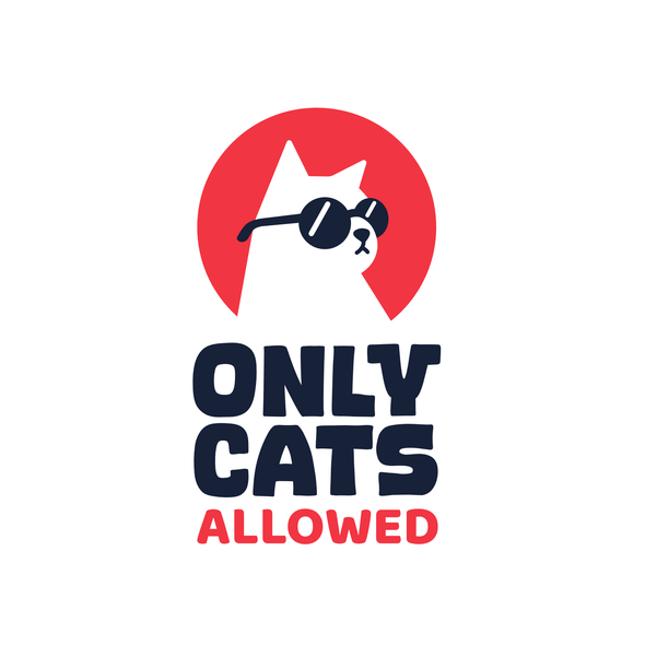 Glasses design with the title 'Only Cats Allowed'